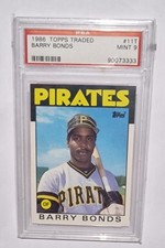1986 Topps Traded Baseball #11T Barry Bonds??Rookie??Pittsburg Pirates??PSA 9