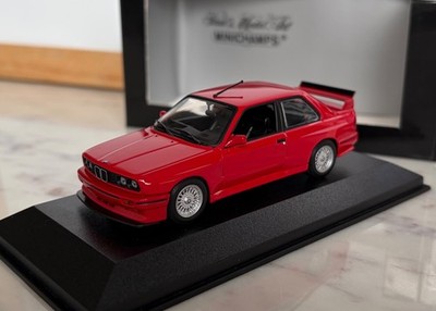 1:43 Minichamps  BMW M3 EVOLUTION  E30 ROT  1989  SEHR PRÄZISE  BBS FELGEN  OVP