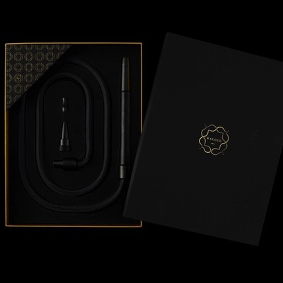 Kaloud Aeolis Niris Premium Hookah Hose - Natural Wood Handle Design