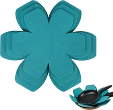BYKITCHEN Pot Pan Protectors, Larger & Thicker Felt Separators Cyan-6pcs 