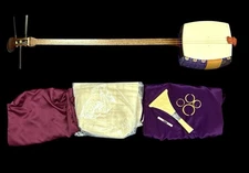 READY TO PLAY Shamisen NAGAUTA Japanese Musical Instrument L:95cm Neck:2.43cm