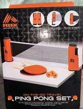 Ping Pong on the Go Portable Travel Game Set Indoor/ Outdoor New In Box.