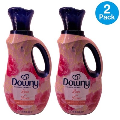 Downy Romantic Getaways Love in Paris Fabric Softener 38oz 2 Pack   New