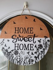 Handmade Home Sweet Home Door Sign.