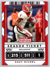 2020 Panini Contenders Draft Picks #91 Sony Michel