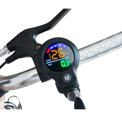 ABS Material LCD Speed Display with 170cm Cable for E Bike and Scooter 36V 72V