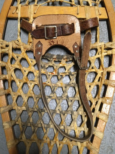 VINTAGE 13X42 SNOWSHOES Canada Vintage decoration - Picture 5 of 13