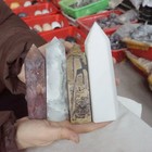 10.3LB 10Pcs Natural Quartz Crystal Jasper Skull Point Mixed Stones Healing — photo 8
