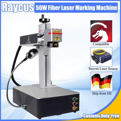 Raycus 50W Fiber Laser Marking Machine Metal Marker Support Lightburn DE Stock