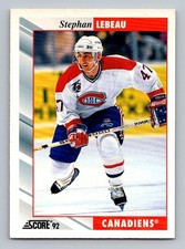 #246 1992-93 Score * Stephan Lebeau Montreal Canadiens