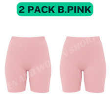 1&2 PACK WOMEN'S CYCLING SHORTS DANCING BIKER LEGGINGS ACTIVE CASUAL SUMMER 4-26