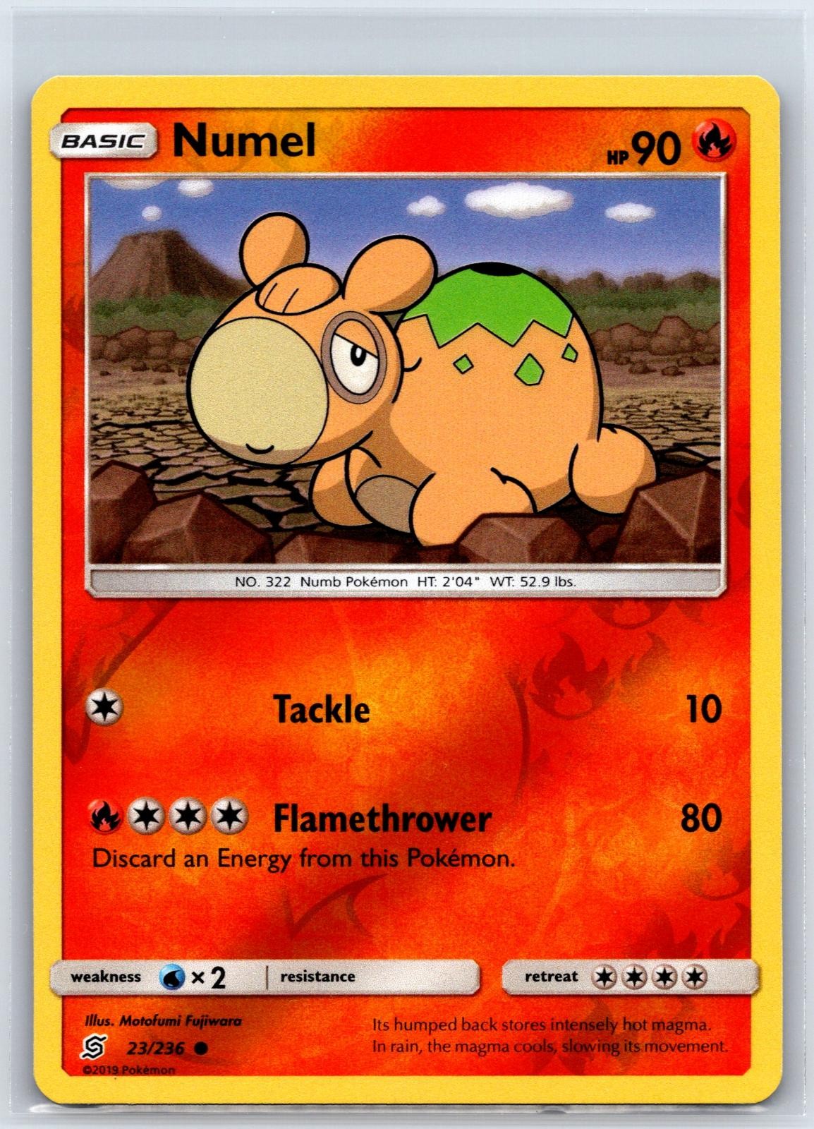 Numel 23/236 Common Unified Minds Pokemon Reverse Holo NM/M 427-34