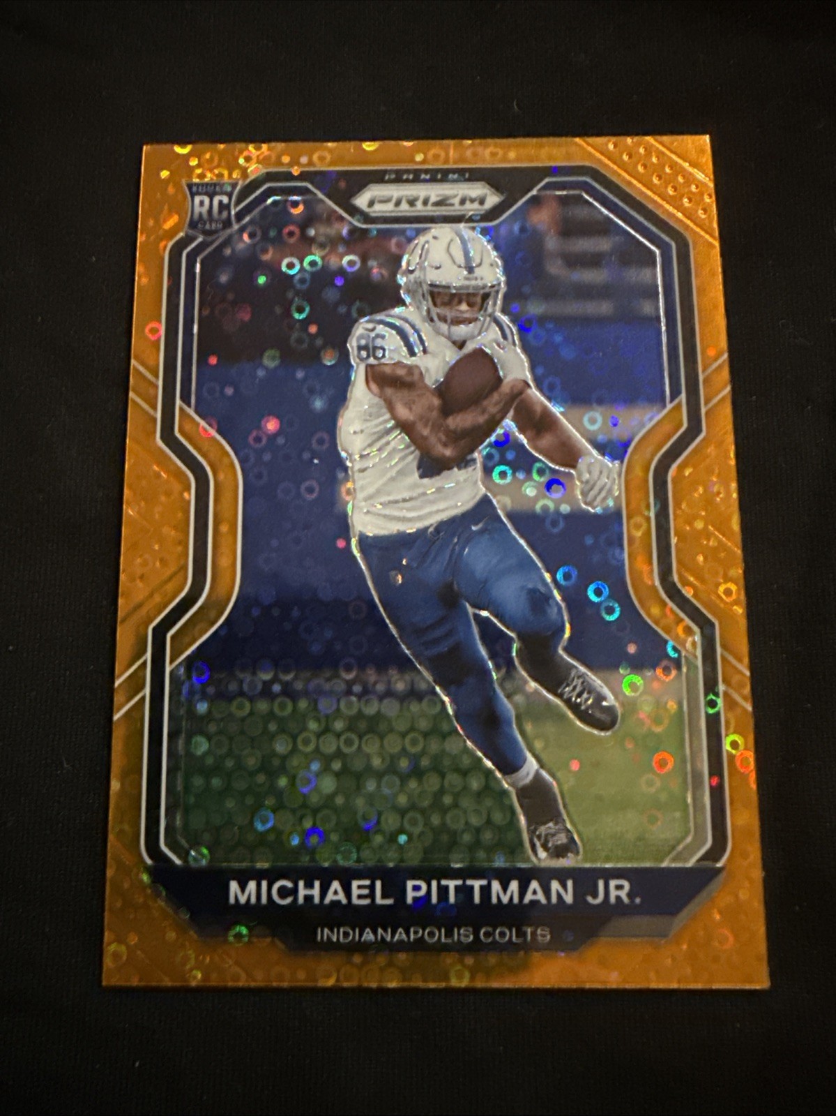 2020 Panini Prizm - Rookie Michael Pittman Jr. #333 Orange Disco Prizm (RC)