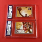 Upper Deck 1998 Int'l Michael Jordan MJ Stickers #101-102 2-Card Lot