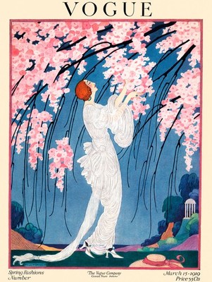 Vogue Spring Fashions 1919 Poster 24x36  Helen Dryden Art Deco RARE Reprint   