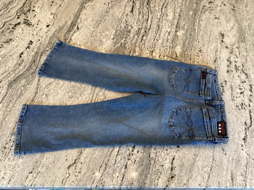VGT Mudd Yo Girls Side Lace Up Flare Jeans Sz 12 Y2K - Picture 6 of 6