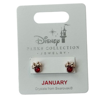 Swarovski Rose Gold Minnie January Birthstone Earrings