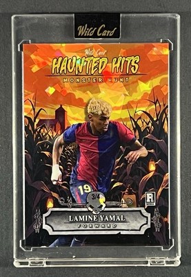 Lamine Yamal RC 2025 Wild Card Haunted Hits 3/4 Rookie SSP Barcelona Spain