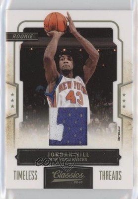 2009 Panini Classics Timeless Threads Prime 21/25 Jordan Hill #167 Rookie RC 5c9