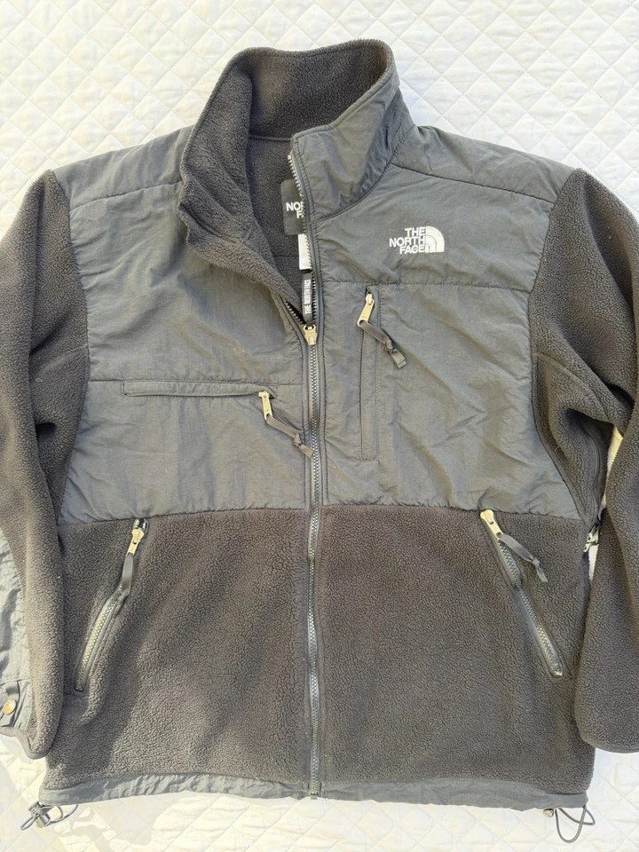 Chaqueta De Colección The North Face Tnf Denali Para Hombre Negra Polar Talla Grande Cremallera Completa Foto 4 de 4