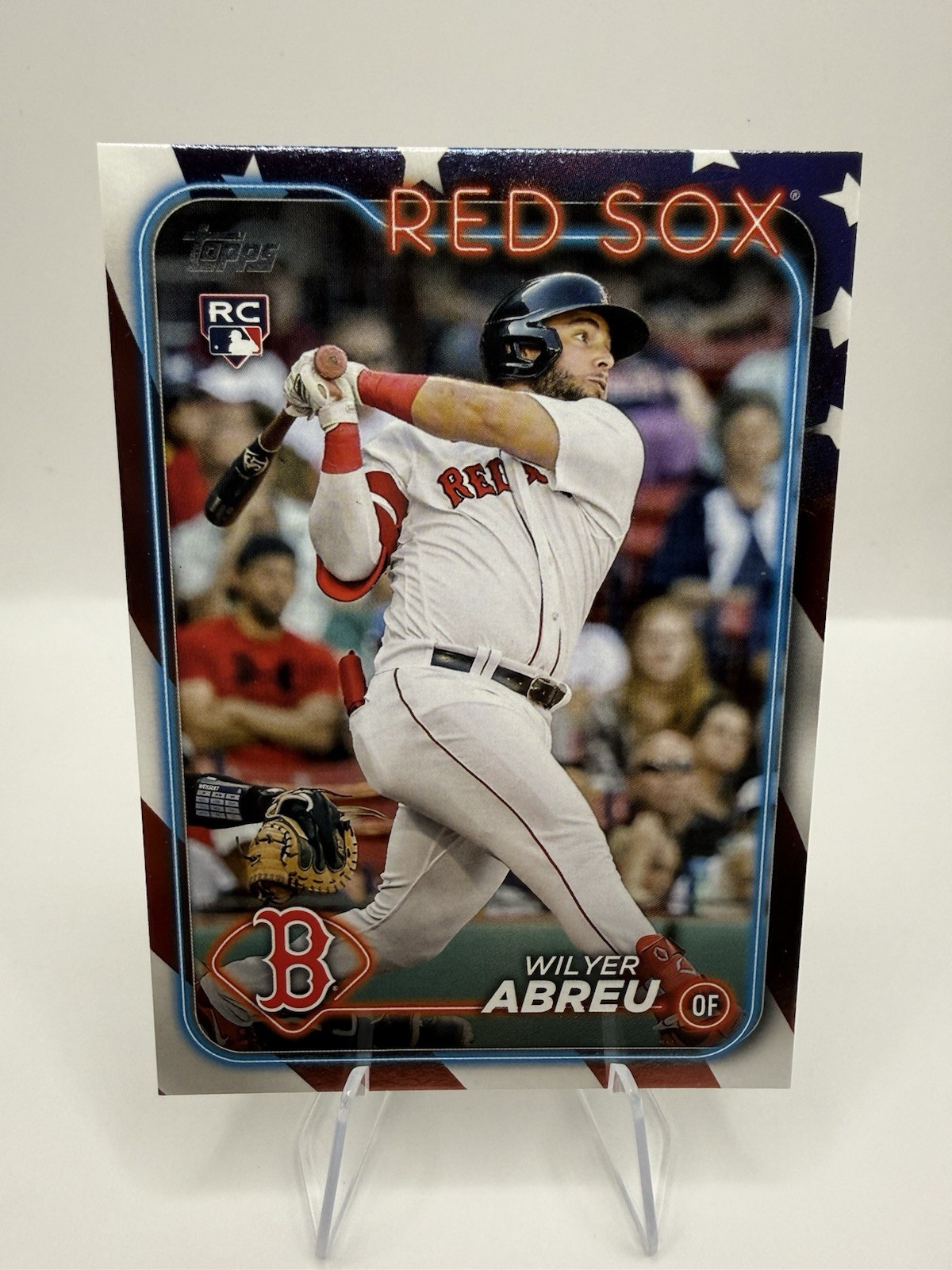WILYER ABREU 2024 TOPPS SERIES TWO ROOKIE INDEPENDENCE DAY RED SOX 05/76 #672 !!