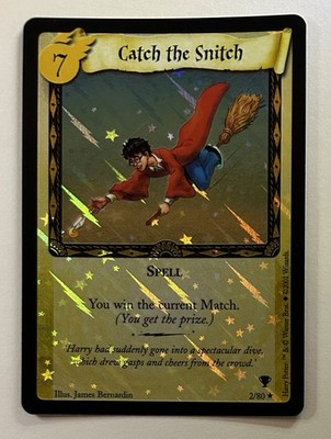 Harry Potter TCG CATCH THE SNITCH Holo Foil 2/80 Quidditch Cup WOTC LP
