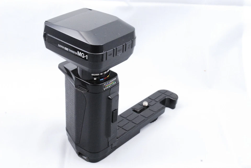 Tested【N.Mint】SUNPAK THYRISTOR auto MG-1 flash speedlight w/SYC-01 sync cord - image 4 of 4