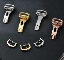 12/14/16/18mm Stainless Steel Pin Buckle Clasp For Cartier Watch Leather Bands 
