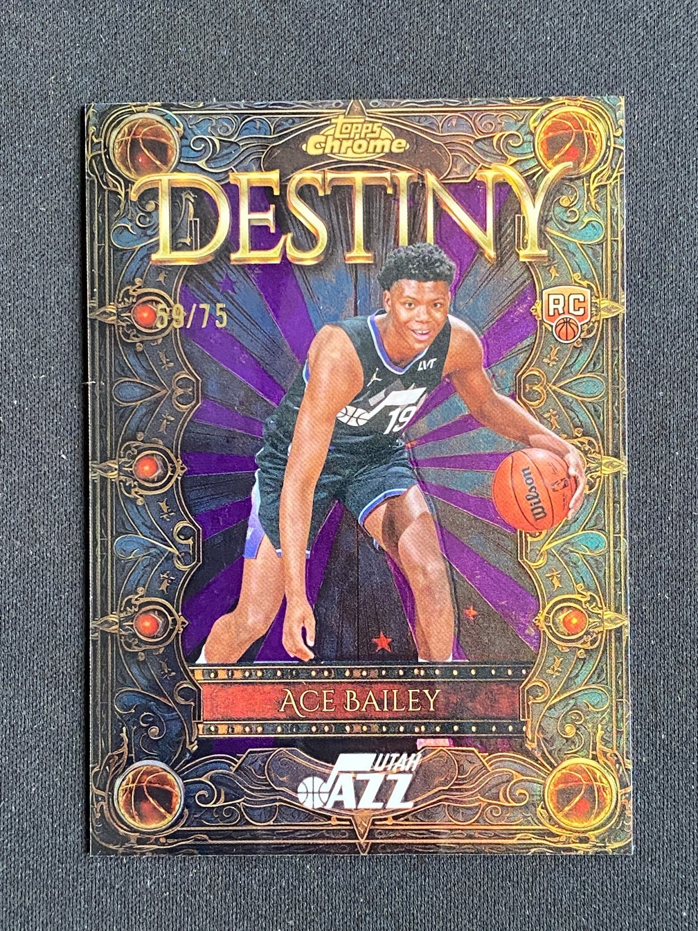 Ace Bailey 2025-26 Topps Chrome Destiny Purple Refractor 59/75 RC #D-5