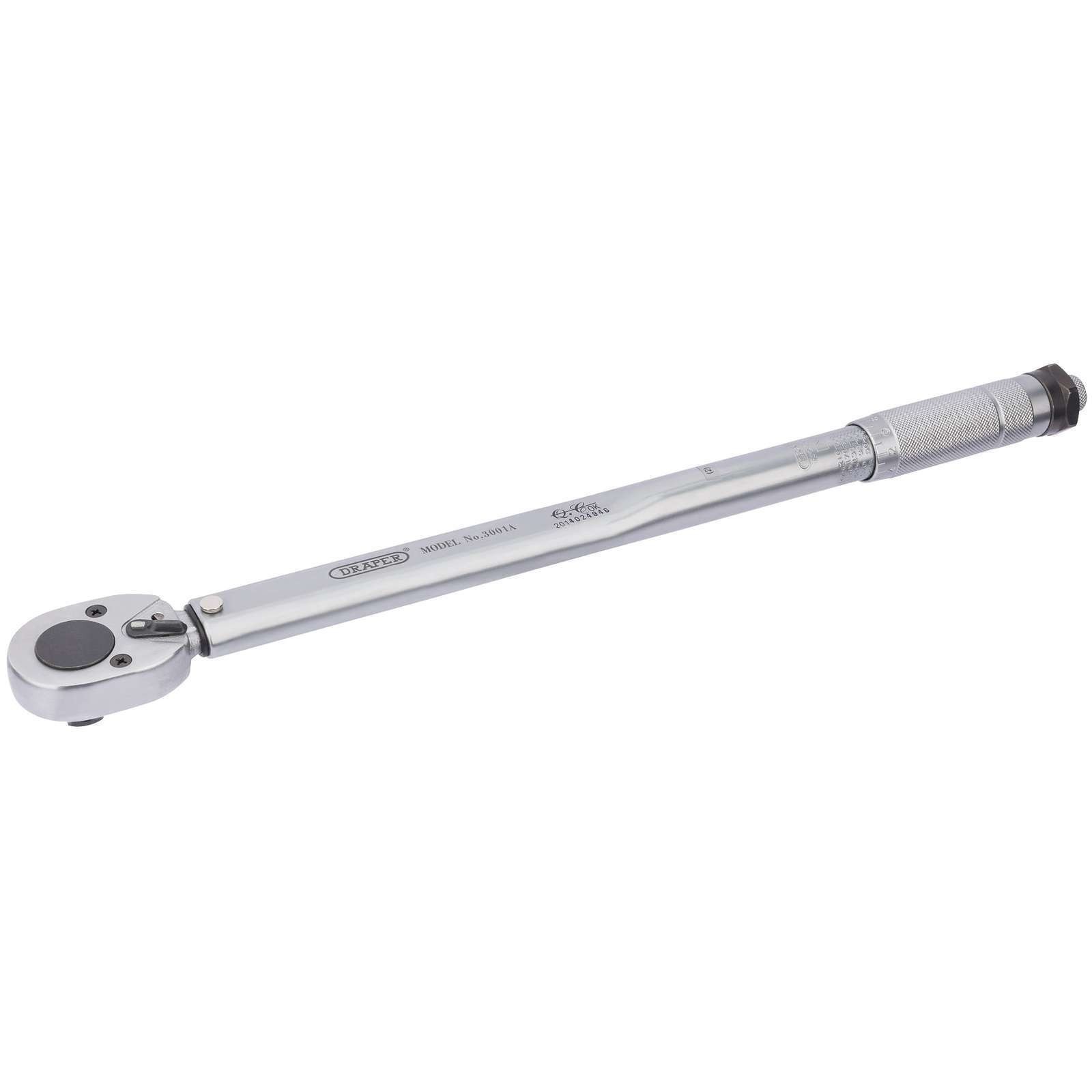 Draper 1x 1/2"" Square Drive 40-210Nm Ratchet Torque Wrench Professional Tool