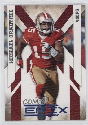 2010 Panini Epix Platinum /50 Michael Crabtree #84 05l9