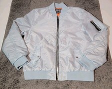 Men's Powder Blue Brooklyn Cloth Bomber Jacket
