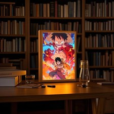 One Piece LED Anime Photo in A5 Frame USB Plug ? Lighted Anime Lamp