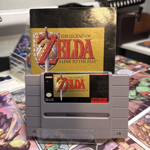 Legend of Zelda Link to the Past with Manual Super Nintendo SNES Authentic