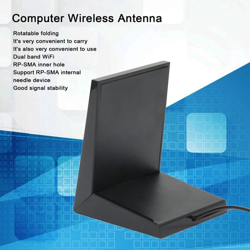Computer Wireless Antenna Rpsma Rotatable Fold Dual Band Wifi Good Signal LS - Picture 8 of 22