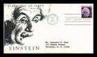 DR JIM STAMPS US COVER ALBERT EINSTEIN PROMINENT AMERICANS FDC MARQ CACHET