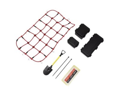 Kyosho Dachgepäckträger Netz mit Zubehör für KC10 rot KYOCLW008RD Kyosho Toyota 