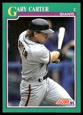 Gary Carter 1991 Score #215 Giants MLB READ FREE SHIPPING AutographDen