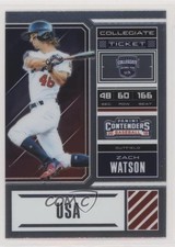 2018 Panini Elite Extra Edition USA Collegiate Ticket Zach Watson #USA-ZW 0en