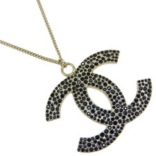CHANEL COCO Mark Necklace gold/black Plated G...