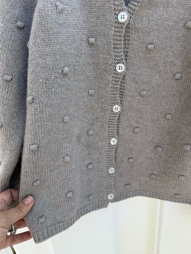 Olivier London 7-8Y Cashmere Gray Cardigan High Quality Fabrics UK Designed - Picture 6 of 13