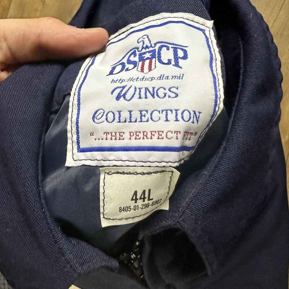 Vintage DSCP Wings Collection US Military Jacket Men's Size 44L Navy Blue - Image 4 of 4