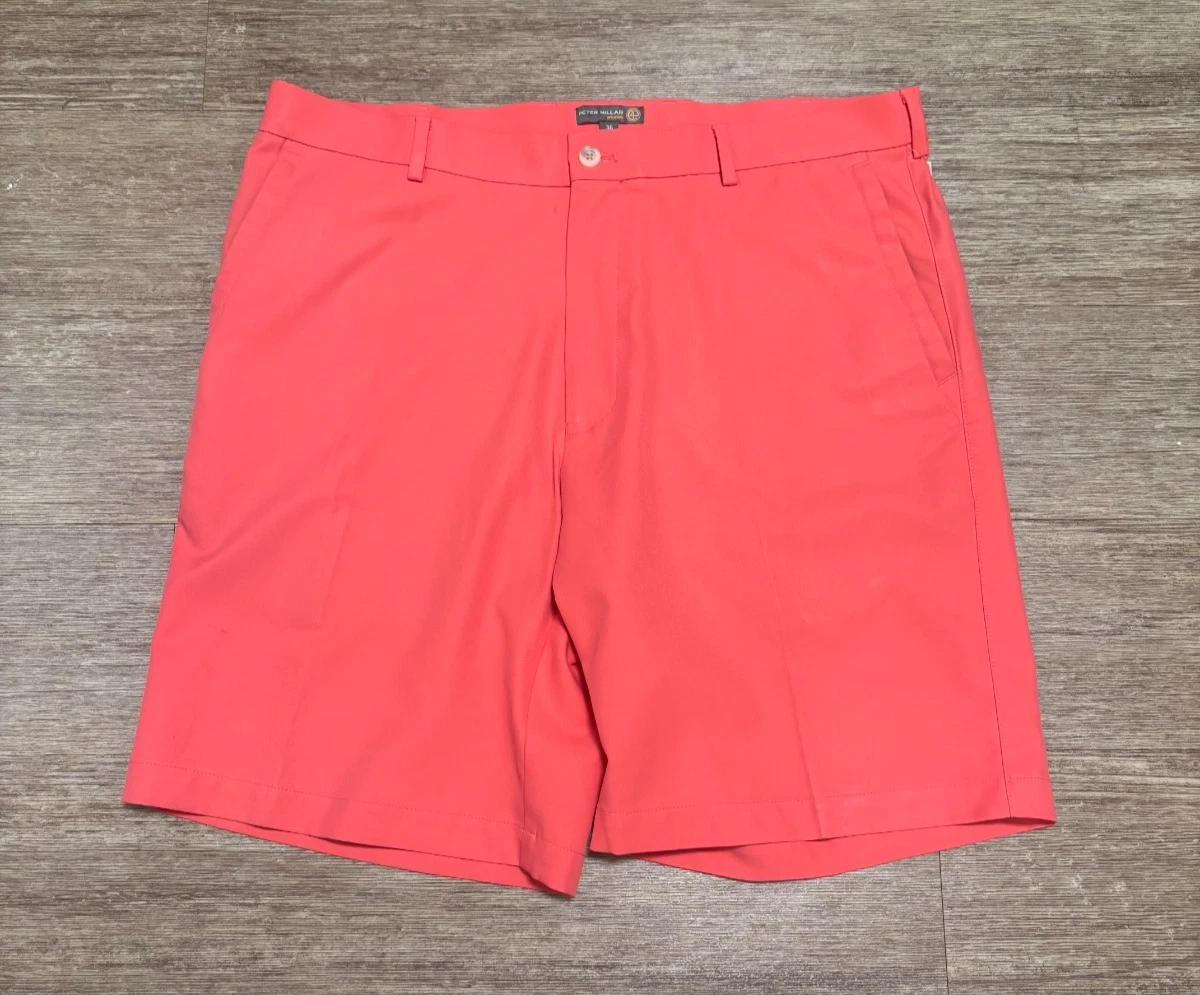 Peter Millar Shorts Mens 36 Pink Salem Hybrid Performance Chino Golf