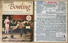 ED LUBANSKY HIGH SCORE BOWLING GUIDE +1965 INSTANT BOWLING BOOK-GREAT DOUBLE 300