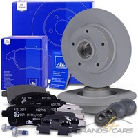 ATE Bremsscheiben Ø260 MIT Radlager +BelÄGe Hinten FÜR Renault Megane Scenic 3