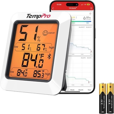 Digital Higrometro Termometro De Interior Medidor De Humedad Monitor Temperatura