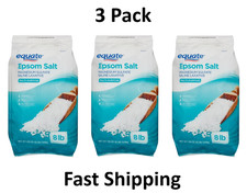 Equate Epsom Salt, Magnesium Sulfate, 128 oz 8lb , Unscented PACK OF 3
