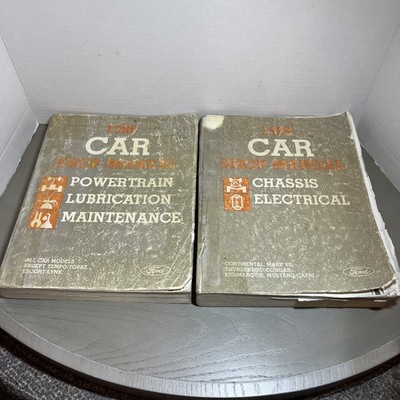 1986 Ford Car Shop Manual - Powertrain Lube Maintenance & Chassis Electrical