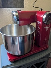 Morphy Richards Accents Folding Food Mixer In Red With Accessories Attachments.