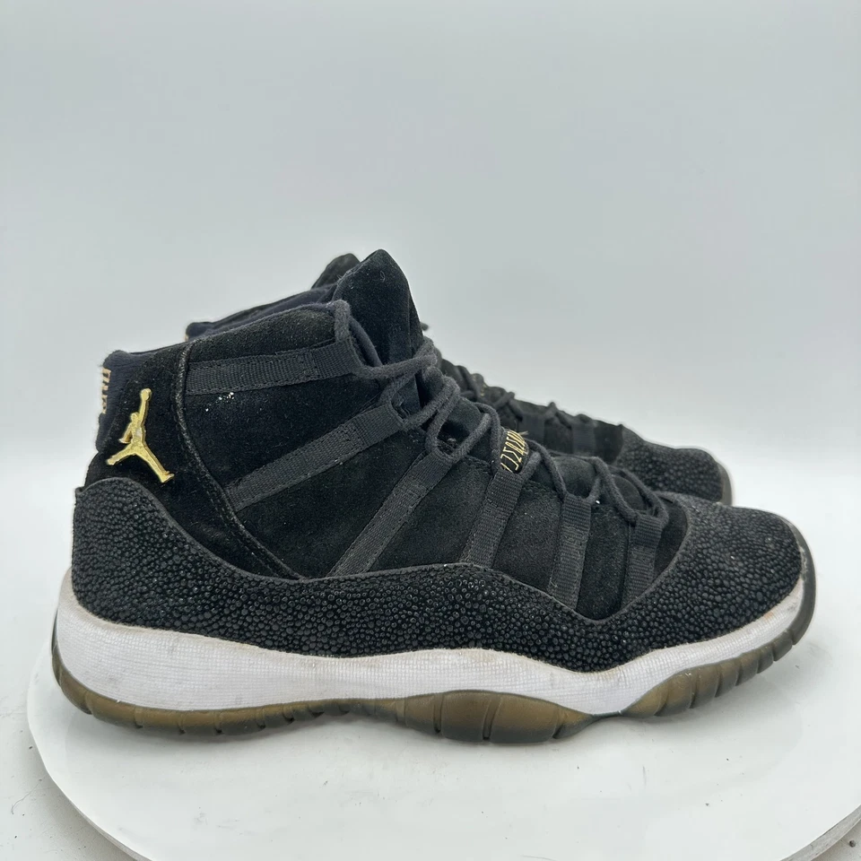 Nike Air Jordan 11 Heiress Juvenil Talla 6Y Mujer 7.5 852625-030 Negro Blanco Zapatos Foto 2 de 4
